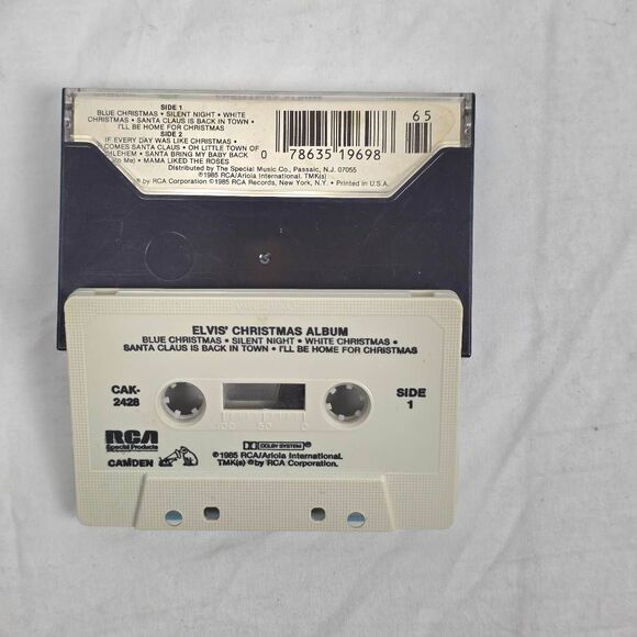 Elvis Christmas Album Cassette RCA Holiday Classics - Picture 2 of 3